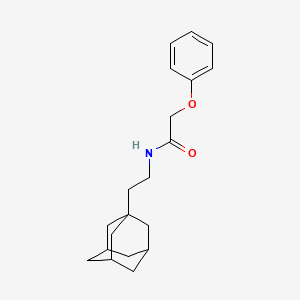 molecular formula C20H27NO2 B3998421 N-[2-(1-adamantyl)ethyl]-2-phenoxyacetamide 