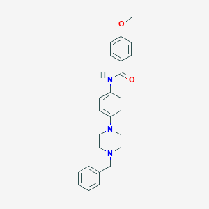 N-[4-(4-benzyl-1-piperazinyl)phenyl]-4-methoxybenzamide