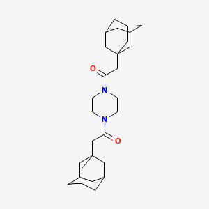 molecular formula C28H42N2O2 B3998454 1,4-bis(1-adamantylacetyl)piperazine 