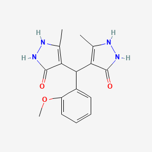 4,4'-[(2-methoxyphenyl)methylene]bis(3-methyl-1H-pyrazol-5-ol)