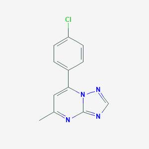 molecular formula C12H9ClN4 B399848 7-(4-Chlorophenyl)-5-methyl[1,2,4]triazolo[1,5-a]pyrimidine CAS No. 712290-06-7