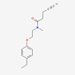 N-[2-(4-ethylphenoxy)ethyl]-N-methylpent-4-ynamide