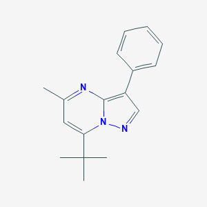 molecular formula C17H19N3 B399850 7-Tert-butyl-5-methyl-3-phenylpyrazolo[1,5-a]pyrimidine 
