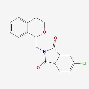 5-chloro-2-(3,4-dihydro-1H-isochromen-1-ylmethyl)-3a,4,7,7a-tetrahydro-1H-isoindole-1,3(2H)-dione