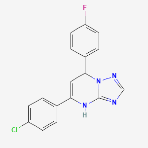 5-(4-chlorophenyl)-7-(4-fluorophenyl)-4,7-dihydro[1,2,4]triazolo[1,5-a]pyrimidine