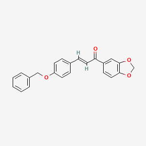 (2E)-1-(2H-1,3-BENZODIOXOL-5-YL)-3-[4-(BENZYLOXY)PHENYL]PROP-2-EN-1-ONE