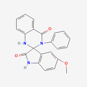 molecular formula C22H17N3O3 B3998569 5-methoxy-3'-phenyl-1'H-spiro[indole-3,2'-quinazoline]-2,4'(1H,3'H)-dione 