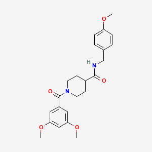 1-[(3,5-dimethoxyphenyl)carbonyl]-N-(4-methoxybenzyl)piperidine-4-carboxamide