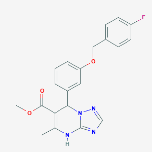 Methyl 7-{3-[(4-fluorobenzyl)oxy]phenyl}-5-methyl-4,7-dihydro[1,2,4]triazolo[1,5-a]pyrimidine-6-carboxylate