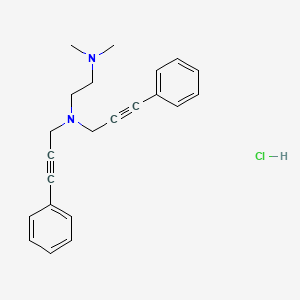 molecular formula C22H25ClN2 B3998624 N,N-dimethyl-N',N'-bis(3-phenylprop-2-ynyl)ethane-1,2-diamine;hydrochloride 