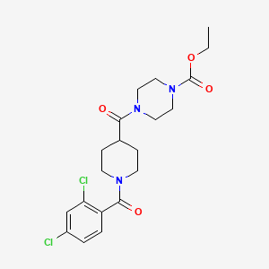 ethyl 4-{[1-(2,4-dichlorobenzoyl)-4-piperidinyl]carbonyl}-1-piperazinecarboxylate