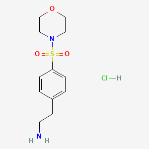 molecular formula C12H19ClN2O3S B3998727 2-[4-(Morpholin-4-ylsulfonyl)phenyl]ethanamine 