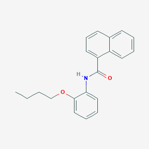 molecular formula C21H21NO2 B3998742 N-(2-butoxyphenyl)naphthalene-1-carboxamide 