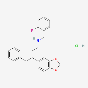 [3-(1,3-benzodioxol-5-yl)-4-phenylbutyl](2-fluorobenzyl)amine hydrochloride