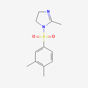 1-(3,4-dimethylphenyl)sulfonyl-2-methyl-4,5-dihydroimidazole