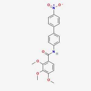 molecular formula C22H20N2O6 B3998804 2,3,4-TRIMETHOXY-N-{4'-NITRO-[1,1'-BIPHENYL]-4-YL}BENZAMIDE 