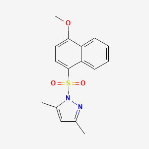 1-[(4-Methoxynaphthyl)sulfonyl]-3,5-dimethylpyrazole