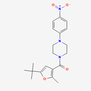 1-(5-TERT-BUTYL-2-METHYLFURAN-3-CARBONYL)-4-(4-NITROPHENYL)PIPERAZINE