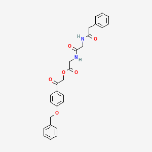 2-[4-(benzyloxy)phenyl]-2-oxoethyl N-(phenylacetyl)glycylglycinate