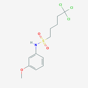 5,5,5-trichloro-N-(3-methoxyphenyl)pentane-1-sulfonamide