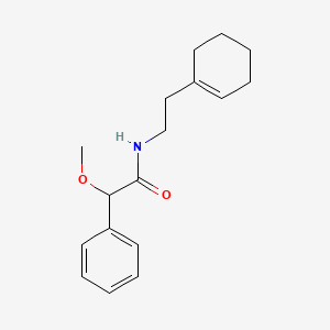 molecular formula C17H23NO2 B3998911 N-[2-(cyclohexen-1-yl)ethyl]-2-methoxy-2-phenylacetamide 