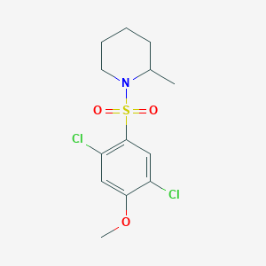 1-(2,5-Dichloro-4-methoxybenzenesulfonyl)-2-methylpiperidine