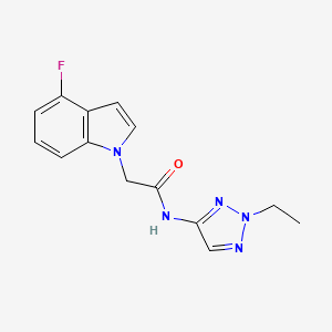 N-(2-ethyl-2H-1,2,3-triazol-4-yl)-2-(4-fluoro-1H-indol-1-yl)acetamide