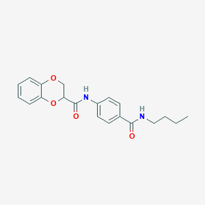 N-[4-(butylcarbamoyl)phenyl]-2,3-dihydro-1,4-benzodioxine-3-carboxamide