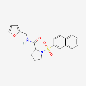 N-(2-furylmethyl)-1-(2-naphthylsulfonyl)prolinamide