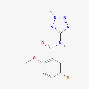 molecular formula C10H10BrN5O2 B399905 5-bromo-2-methoxy-N-(2-methyl-2H-tetrazol-5-yl)benzamide CAS No. 679799-12-3