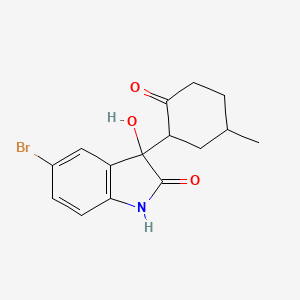 5-bromo-3-hydroxy-3-(5-methyl-2-oxocyclohexyl)-1H-indol-2-one