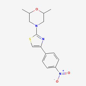 2,6-dimethyl-4-[4-(4-nitrophenyl)-1,3-thiazol-2-yl]morpholine