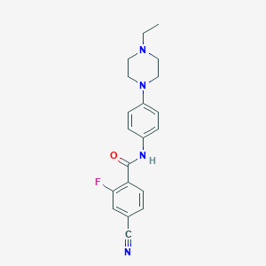 4-cyano-N-[4-(4-ethylpiperazin-1-yl)phenyl]-2-fluorobenzamide