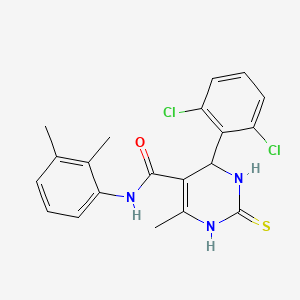 4-(2,6-dichlorophenyl)-N-(2,3-dimethylphenyl)-6-methyl-2-sulfanylidene-3,4-dihydro-1H-pyrimidine-5-carboxamide