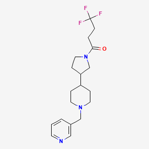 3-({4-[1-(4,4,4-trifluorobutanoyl)-3-pyrrolidinyl]-1-piperidinyl}methyl)pyridine