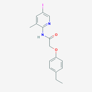 molecular formula C16H17IN2O2 B399910 2-(4-ethylphenoxy)-N-(5-iodo-3-methylpyridin-2-yl)acetamide 