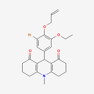 9-[3-BROMO-5-ETHOXY-4-(PROP-2-EN-1-YLOXY)PHENYL]-10-METHYL-1,2,3,4,5,6,7,8,9,10-DECAHYDROACRIDINE-1,8-DIONE