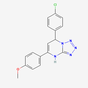 7-(4-CHLOROPHENYL)-5-(4-METHOXYPHENYL)-4H,7H-[1,2,3,4]TETRAZOLO[1,5-A]PYRIMIDINE