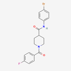 N-(4-bromophenyl)-1-[(4-fluorophenyl)carbonyl]piperidine-4-carboxamide