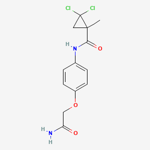 N-[4-(2-amino-2-oxoethoxy)phenyl]-2,2-dichloro-1-methylcyclopropane-1-carboxamide