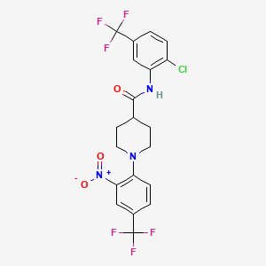 N-[2-chloro-5-(trifluoromethyl)phenyl]-1-[2-nitro-4-(trifluoromethyl)phenyl]piperidine-4-carboxamide