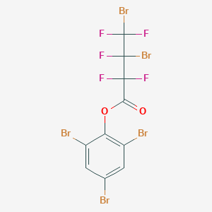 molecular formula C10H2Br5F5O2 B039992 2,4,6-Tribromophenyl 3,4-dibromopentafluorobutyrate CAS No. 124311-21-3