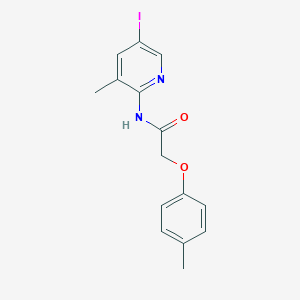 molecular formula C15H15IN2O2 B399920 N-(5-iodo-3-methylpyridin-2-yl)-2-(4-methylphenoxy)acetamide 