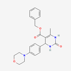 benzyl 6-methyl-4-(4-morpholin-4-ylphenyl)-2-oxo-3,4-dihydro-1H-pyrimidine-5-carboxylate