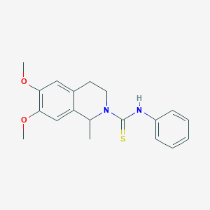 6,7-DIMETHOXY-1-METHYL-N-PHENYL-1,2,3,4-TETRAHYDROISOQUINOLINE-2-CARBOTHIOAMIDE