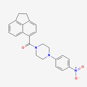 1-(1,2-DIHYDROACENAPHTHYLENE-5-CARBONYL)-4-(4-NITROPHENYL)PIPERAZINE