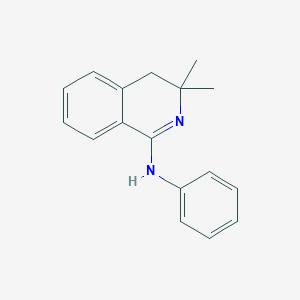molecular formula C17H18N2 B399932 N-(3,3-dimethyl-3,4-dihydro-1(2H)-isoquinolinylidene)-N-phenylamine 