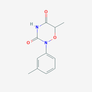 molecular formula C11H12N2O3 B399933 6-Methyl-2-(3-methylphenyl)-1,2,4-oxadiazinane-3,5-dione 