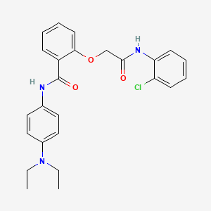 2-{[(2-CHLOROPHENYL)CARBAMOYL]METHOXY}-N-[4-(DIETHYLAMINO)PHENYL]BENZAMIDE