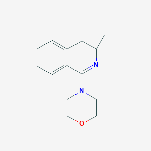 molecular formula C15H20N2O B399936 4-(3,3-dimethyl-4H-isoquinolin-1-yl)morpholine CAS No. 314030-55-2